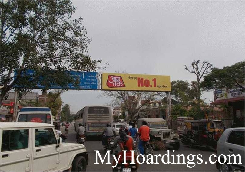 Gantry Advertising and Brand Promotion Agency Petrol Pump To Bajaj Circle in Sikarr